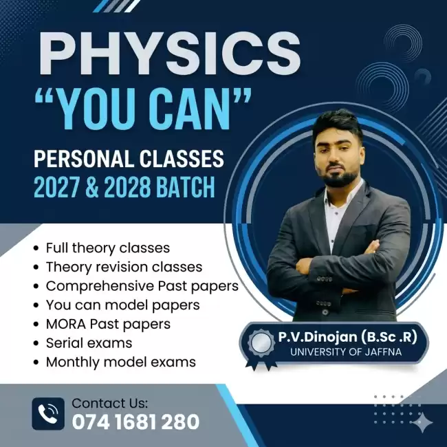 Physics Personal class For G.C.E A/L students