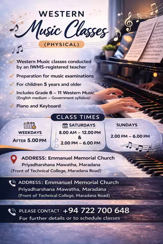 Piano classes for Kids and Adults - Physical