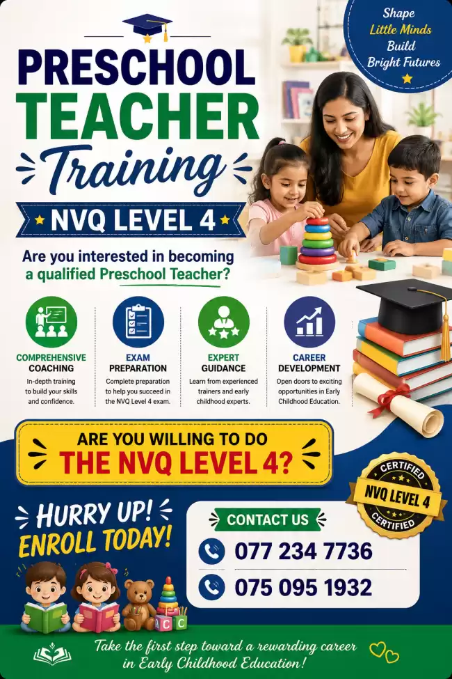 PRESCHOOL TEACHER TRAINING