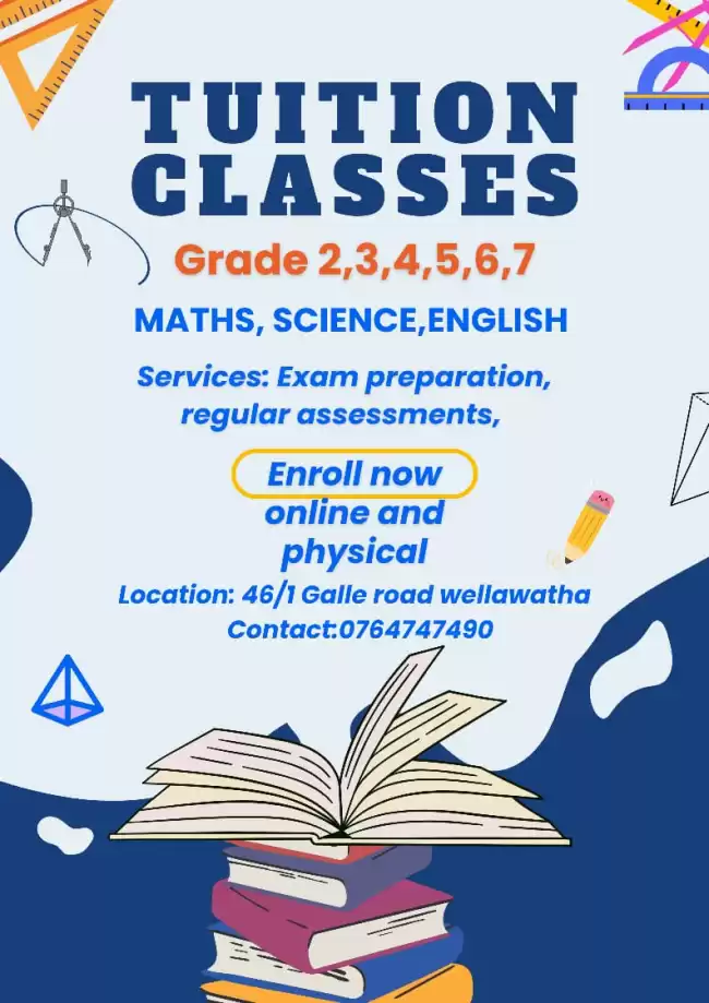 Primary classes from 1 to 7