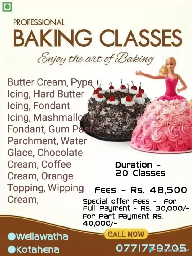 Professional Cake Decorating Classes