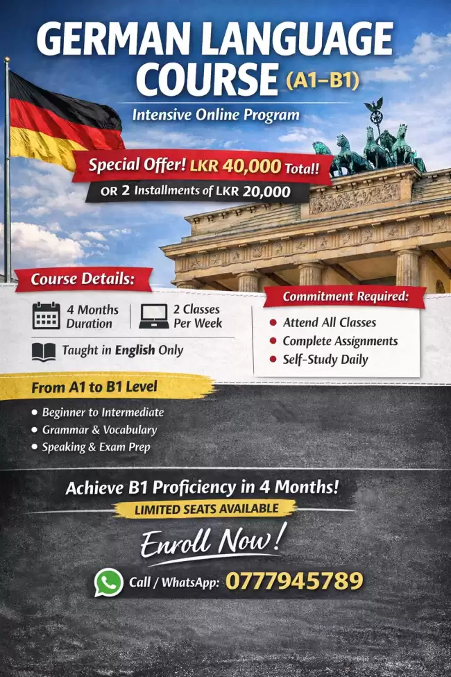 Reach B1 German in 4 months, fully online!