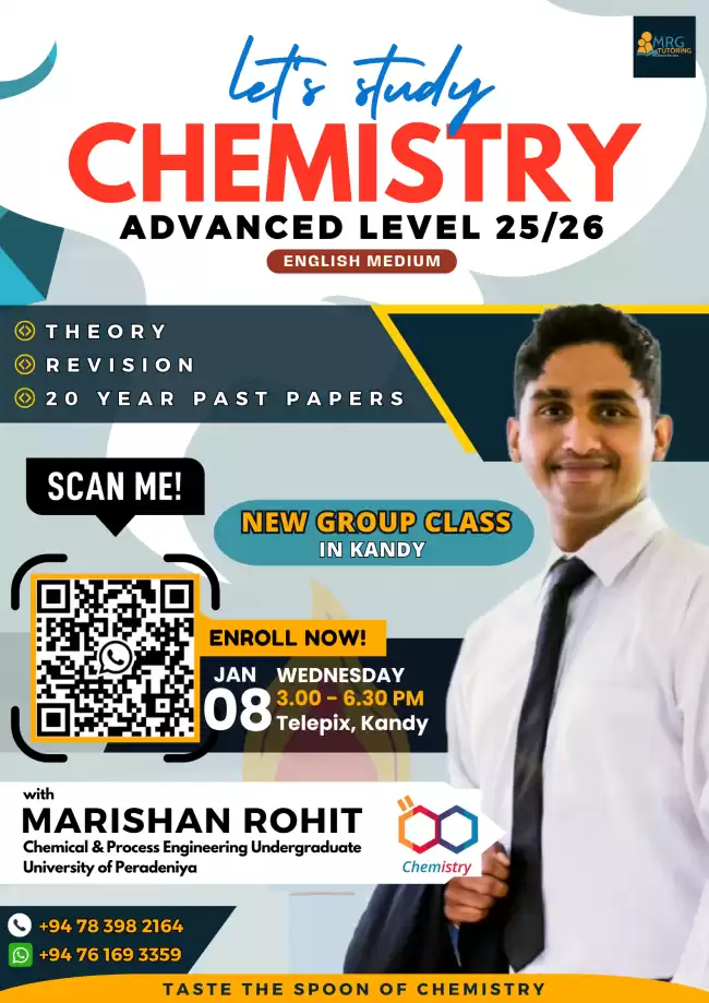 Ready to Ace A/L Chemistry? 🧪 English Medium