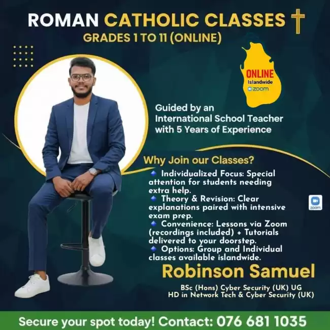 Roman Catholic Class for Grade 1 to 11