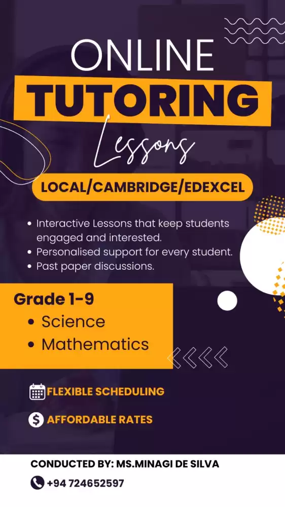Science and Mathematics (Local/Cambridge/Edexcel)