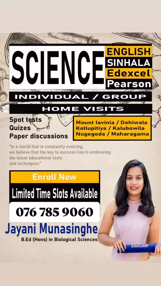 Science class (3-11) (cambridge/ Edexcel/ Local)