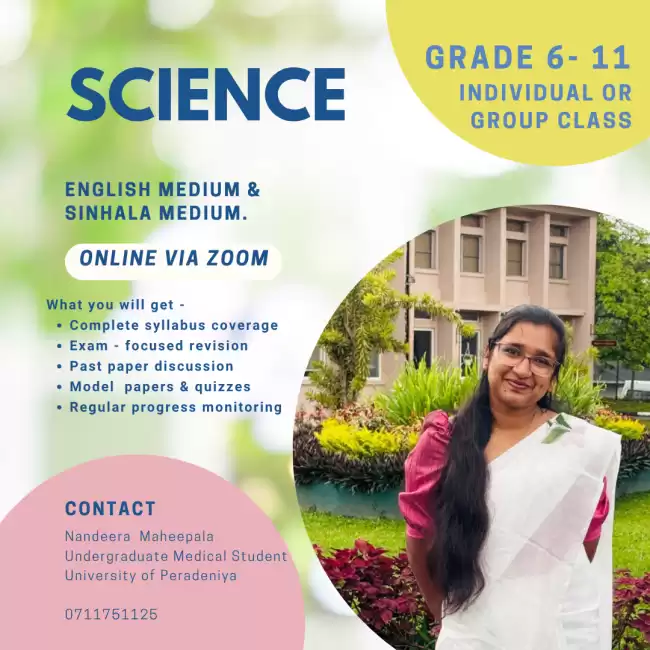 Science class for grade 6-11