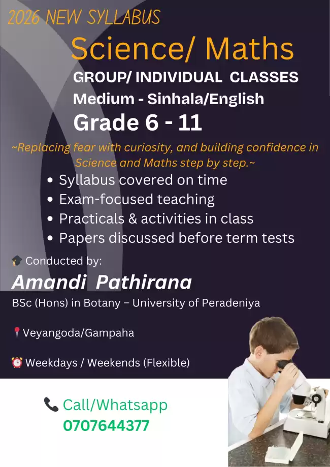Science class for O/L students
