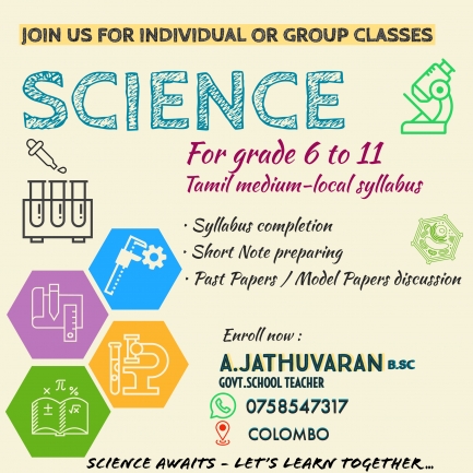 Science Class (Tamil medium) for new batch -2024
