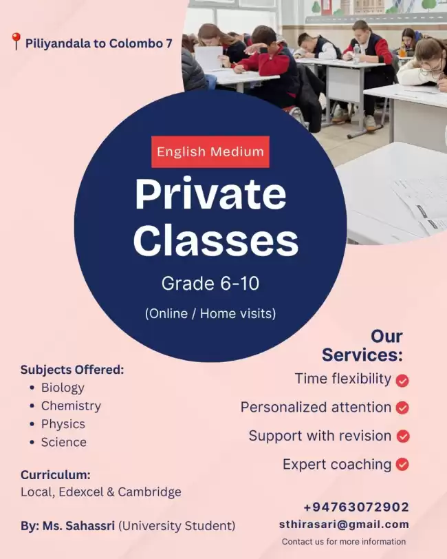 Science Coaching for Grades 6–10: Personalized English Medium Classes