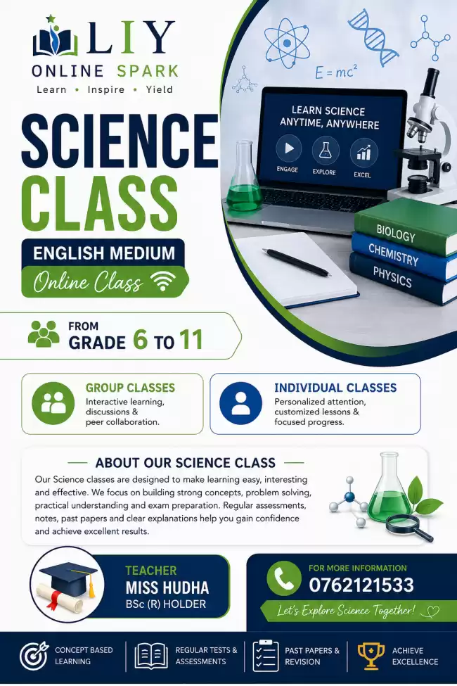 Science English Medium Class