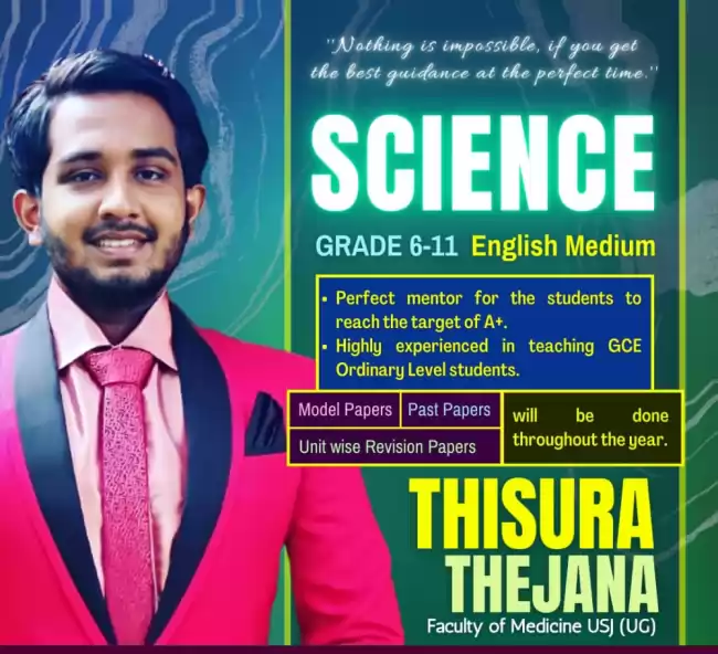 Science English Medium Classes;Grade 6-11