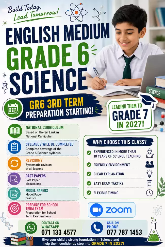 Science English medium Grade 6