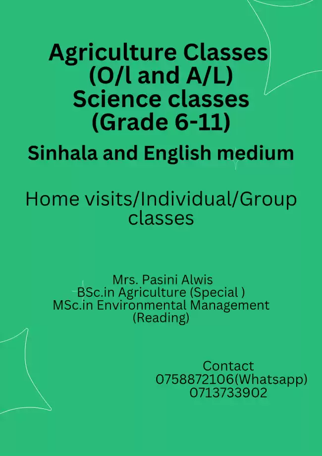 Science for A/Ls and O/Ls