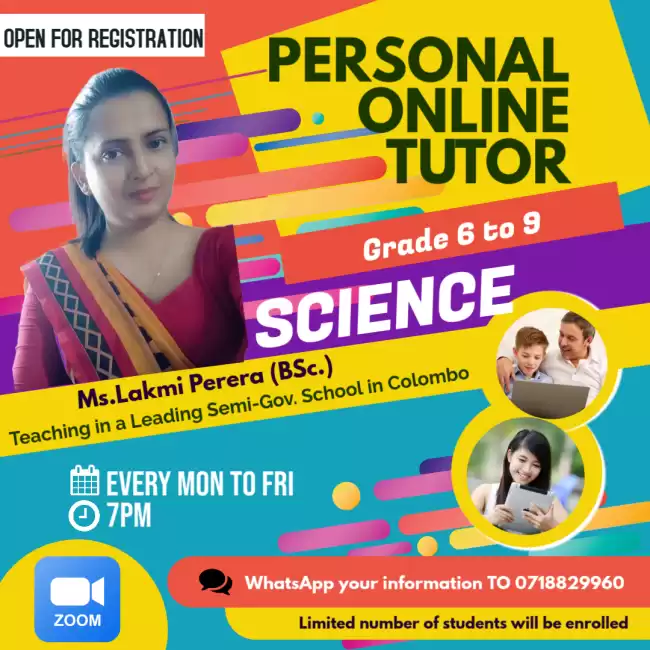 Science For Grade 6 To 9 English & Sinhala Medium