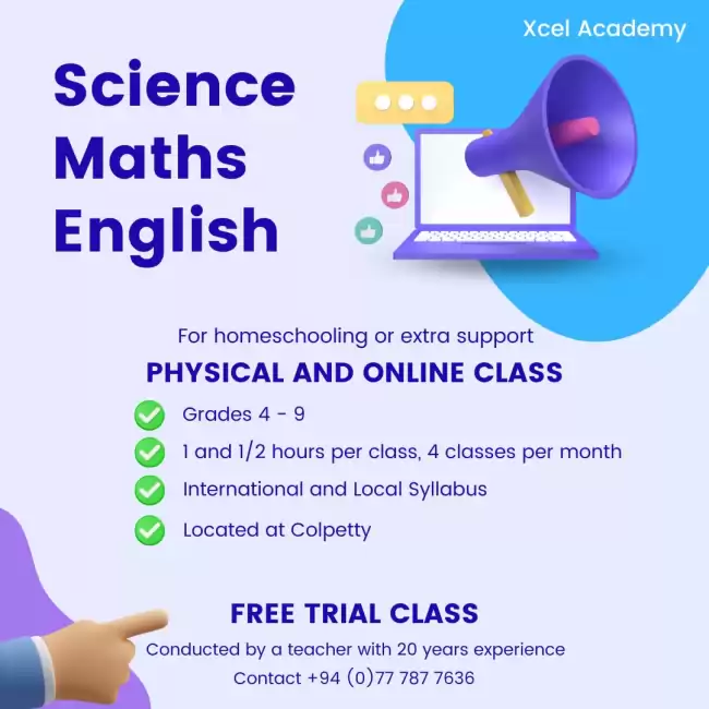 SCIENCE, MATHS & ENGLISH