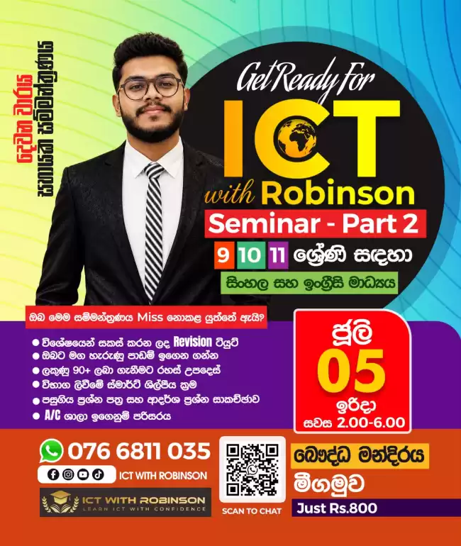 Seminar Prepared for 9, 10, 11 Students from English and Sinhala at Buddhist Center Negombo