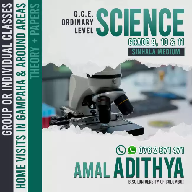 Sinhala medium science for grade 10 & 11