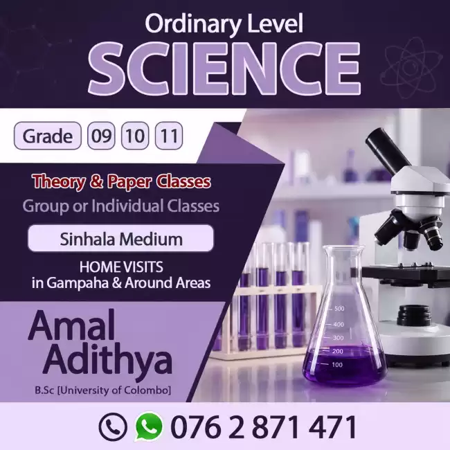 Sinhala medium science for grade 10 & 11