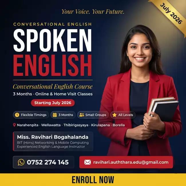 🗣️ Speak English with Confidence - Conversational English Classes Starting July 2026!