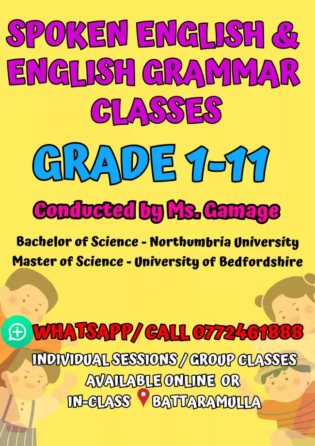 Spoken English and English Grammar | Grade 1-11