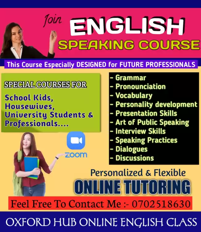 Spoken English Class 12 Sessions Course ( දින 12 ඉංග්‍රීසි කථන පුහුණු පාඨමාලාව තනි පන්තියක් ලෙස )