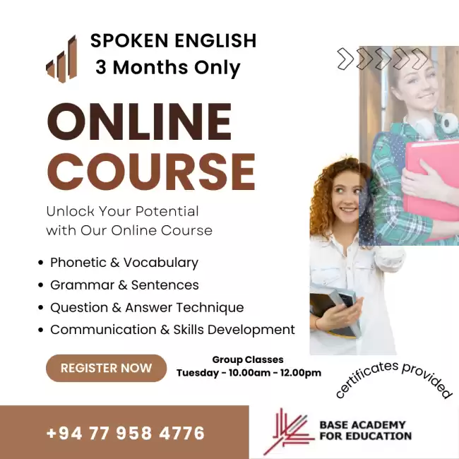 SPOKEN ENGLISH COURSE (Online & Group)