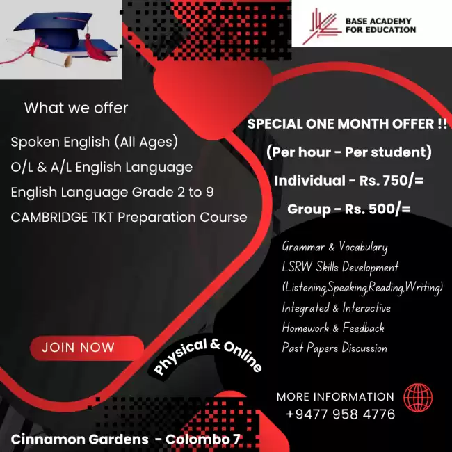 Spoken English / English Language & CAMBRIDGE TKT Preparation Course