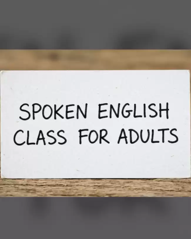 Spoken English for Adults