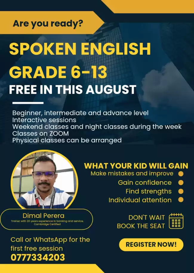 Spoken English for Grade 6 -13