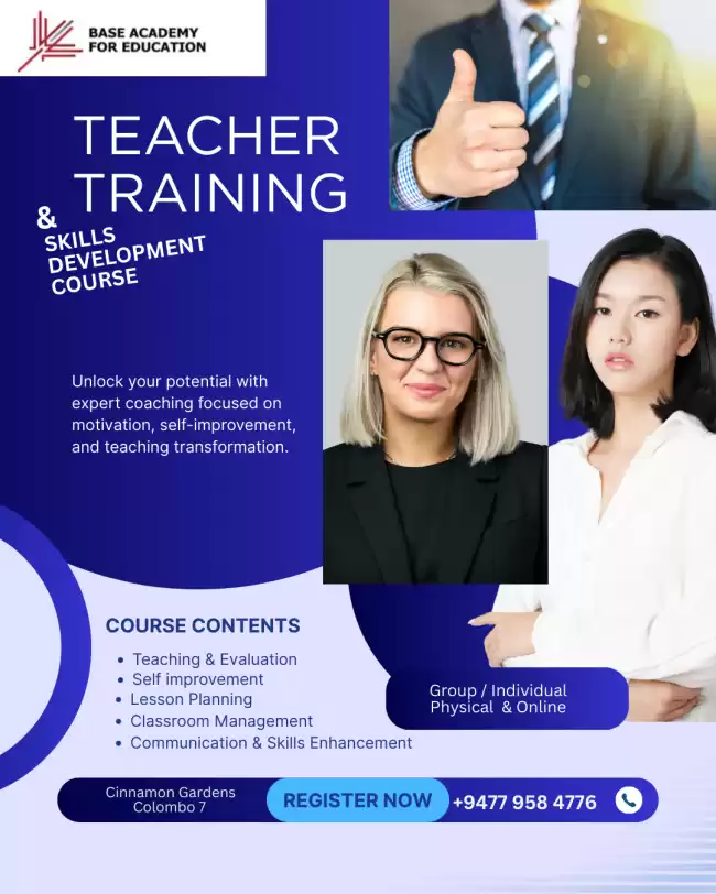 TEACHER TRAINING, TKT (CAMBRIDGE QUALIFICATION) & SPOKEN ENGLISH