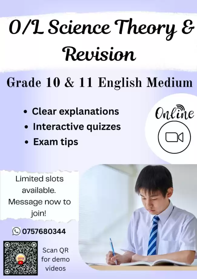 The Best English Medium Science Class for O/L