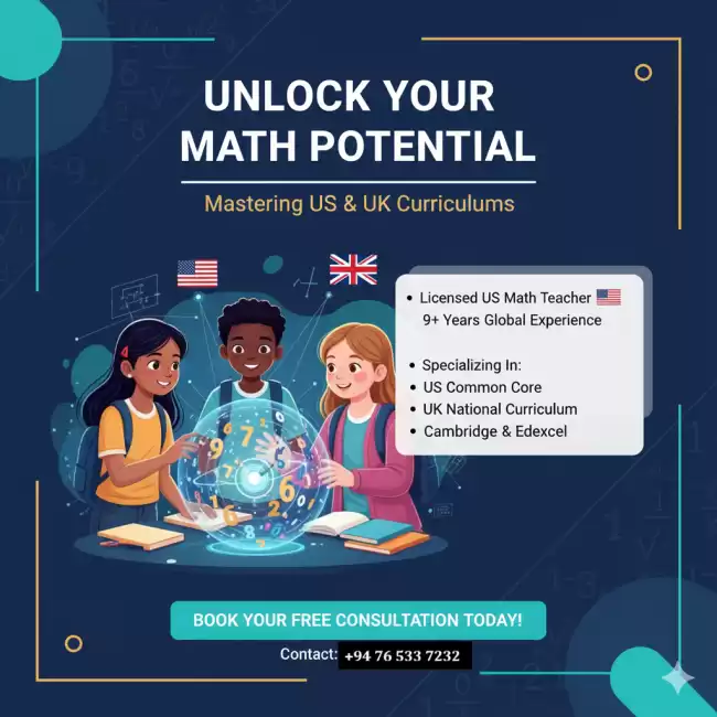 Trusted Maths Tutor for Sri Lankan Children Abroad