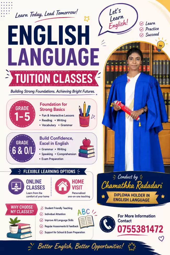 Tuition class for English Language