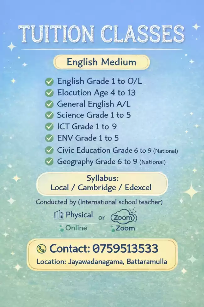 Tuition Class online & physical