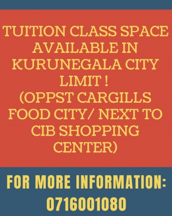 TUITION SPACE AVAILABLE