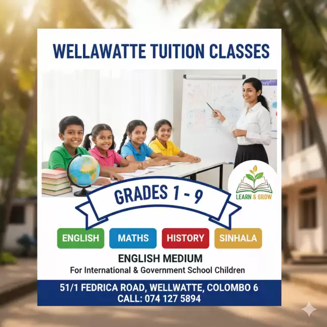 Tution classes at wellawatte