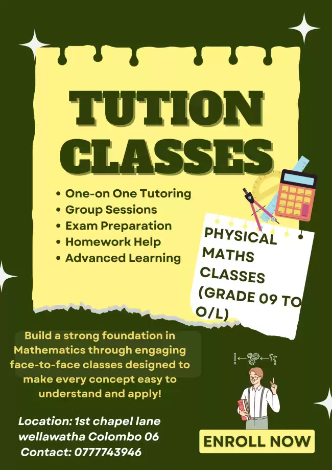 Tution classes for Garde 9 to o/l