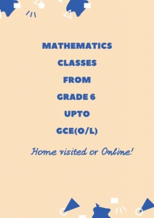 Upto GCE (O/L) Mathematics English Medium - Local, Edexcel, Cambridge