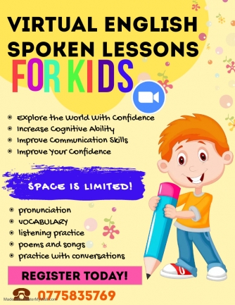 Virtual Spoken English classes for kids