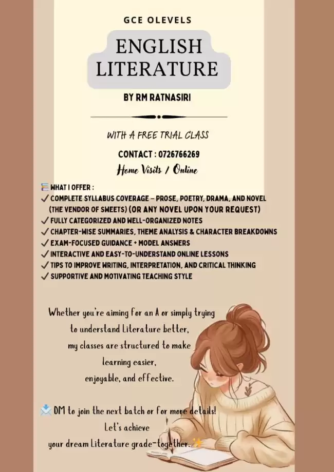 Want to ace English Literature from the start? Join me 😊