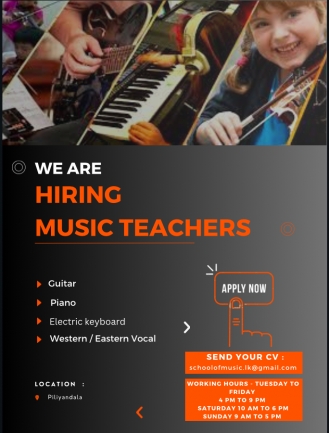 We are looking for music teachers