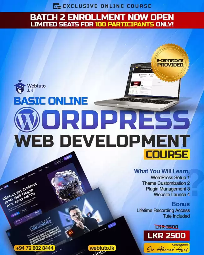 Web development course