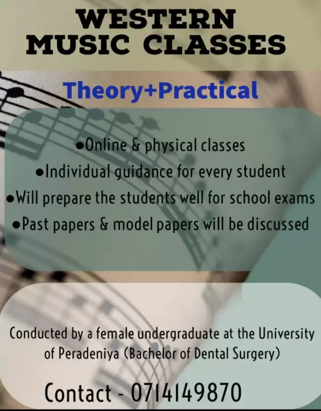 WESTERN MUSIC CLASSES FOR GRADES 6-9