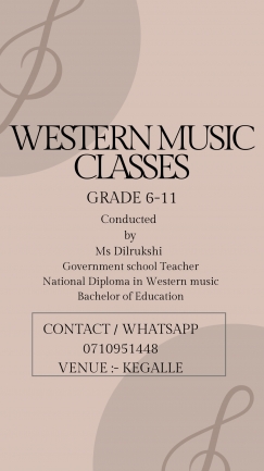 WESTERN MUSIC CLASSES GRADE 6 to 11
