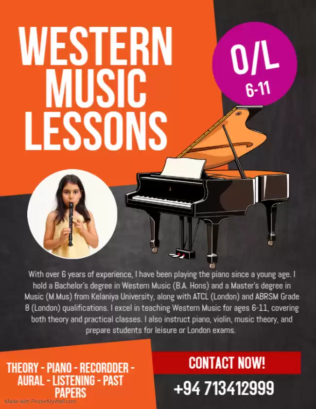 Western Music Lessons For OL 6-11 , Practical Lessons , Special Revisions For OLs
