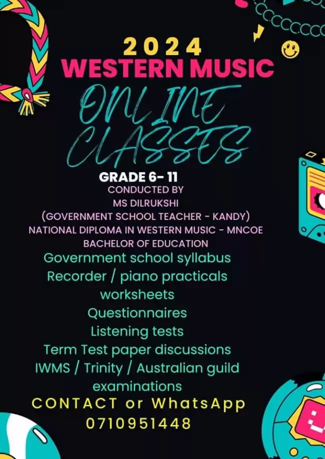 WESTERN MUSIC ONLINE CLASSES GRADE 6-11