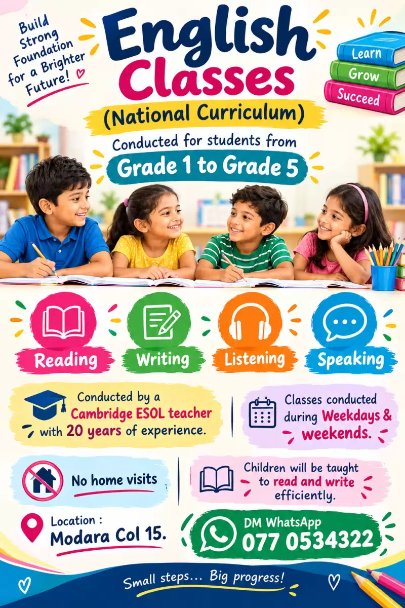 National Curriculum English classes