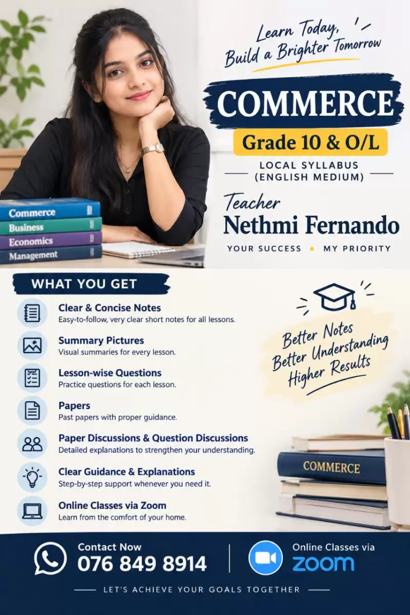 O/L Commerce | Learn • Practice • Excel ✨