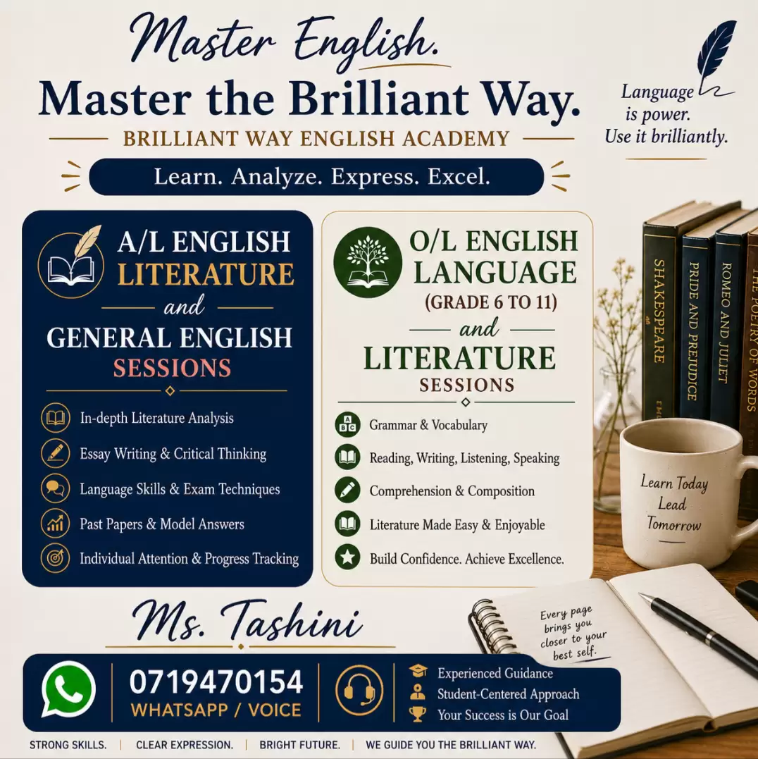 O/L English Language and Literature classes.